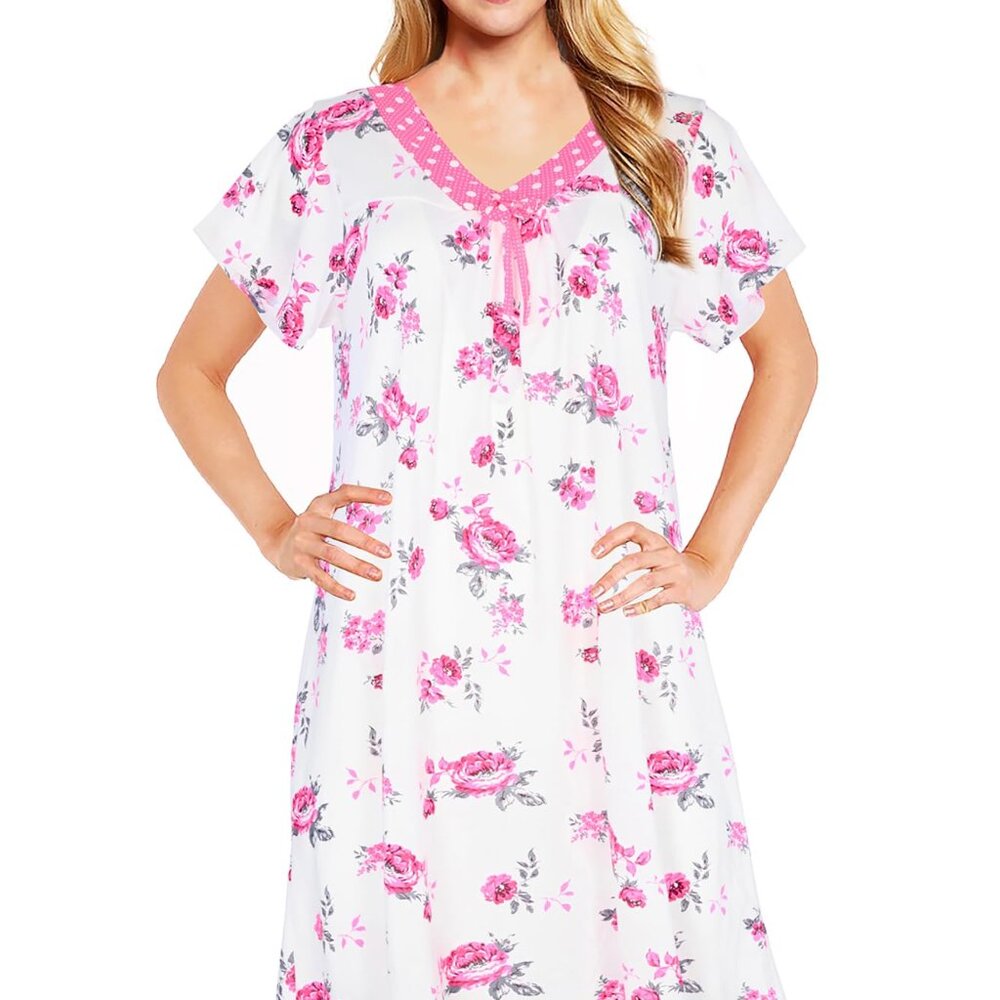 JEFFRICO Womens Nightgowns Sleepwear Soft Pajama Dress Nightshirts & Sleepshirts